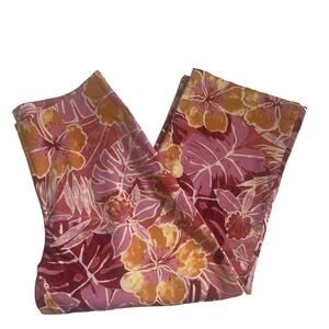 Capri Cropped Pants Size 8 Side Zip Tropical Cruise Beach Vacation You & Me Nice